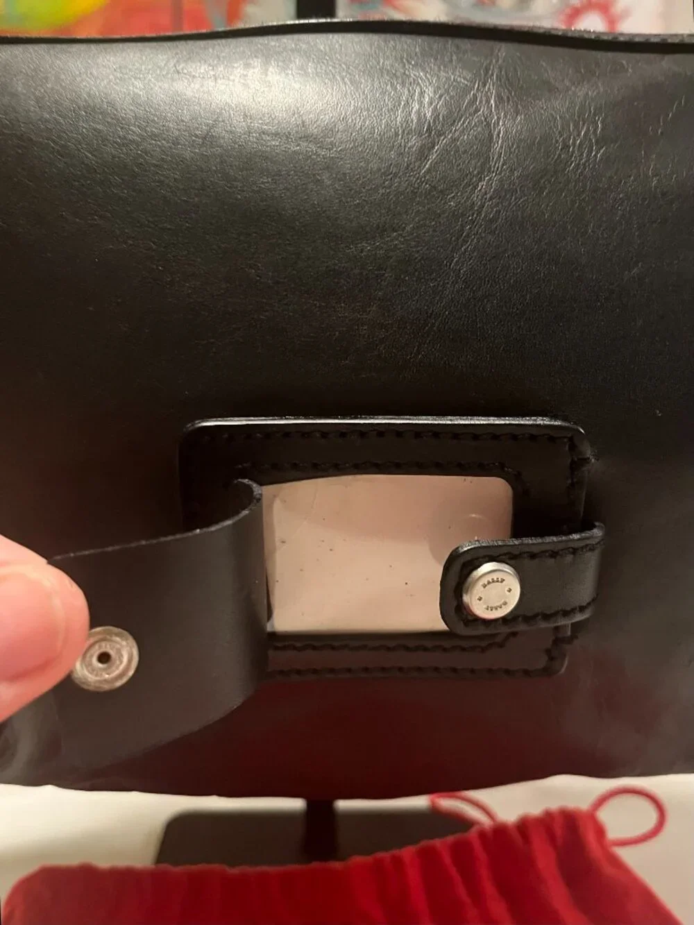 Bally Black Leather Hobo Shoulder Bag + Dust Bag - Picture 3 of 15